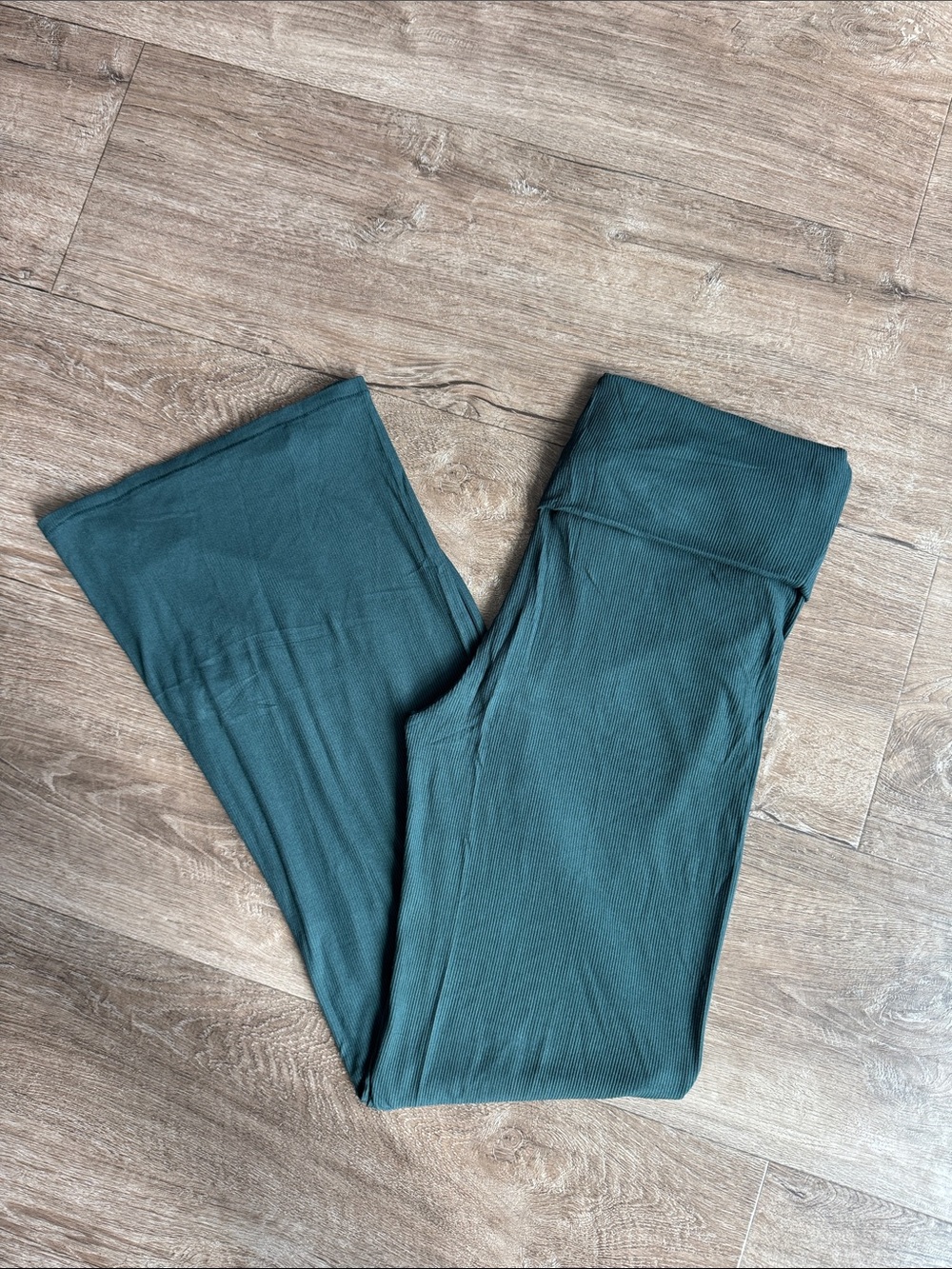 SKIMS Soft Lounge Fold Over Pant Cypress Green Size XL NWT 💚
